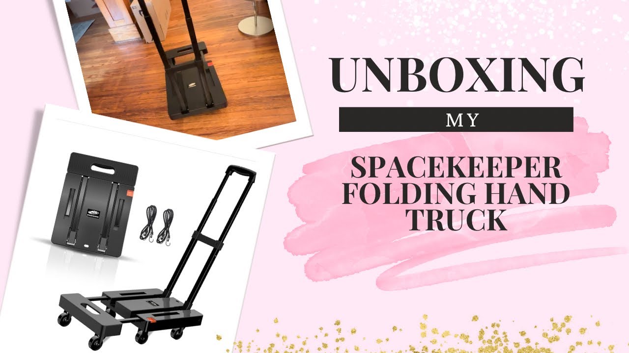 Unboxing & Setting Up the SPACEKEEPER 500 LB Folding Hand Truck | Heavy Duty Luggage Cart #unboxing