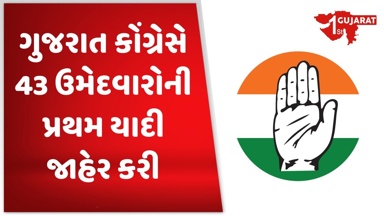 Gujarat Congress announced first list of 43 candidates | Gujarat First
