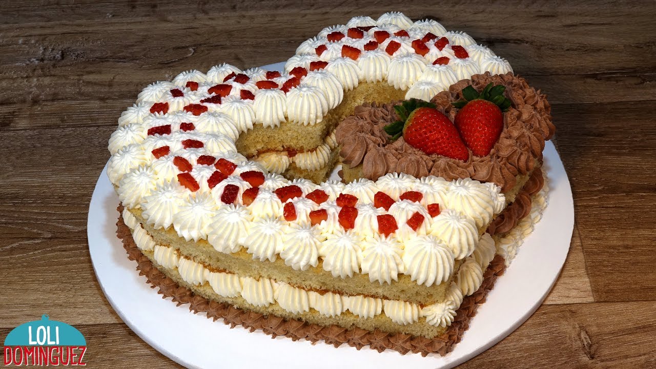 ESPECIAL SAN VALENTÍN 2021. TARTA DE NATA Y TRUFA FÁCIL. Loli Domínguez - Recetas. Paso a paso.