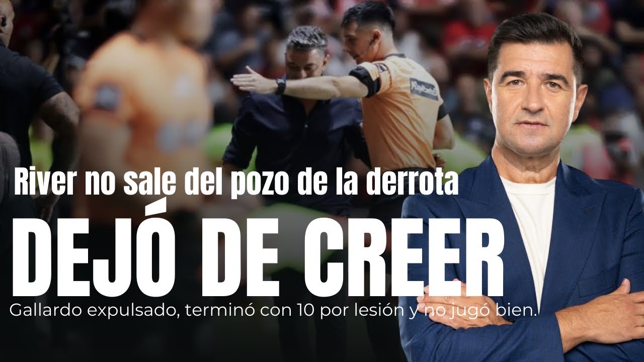 RIVER DEJÓ DE CREER | NO SALE DEL POZO DE LA DERROTA | PERDIÓ 1-0 CON ARGENTINOS JRS