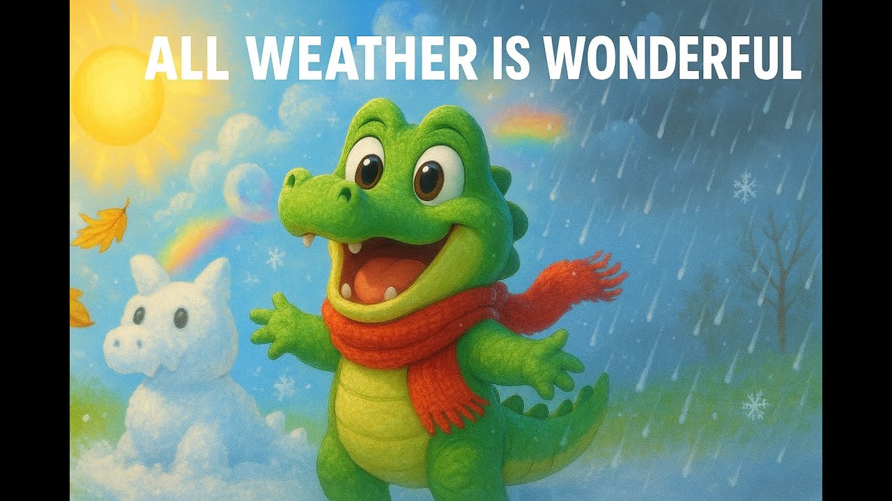 🌦️🐊 Croco Learns Weather Wonders | Weather Poem for Kids | CrocoBoo