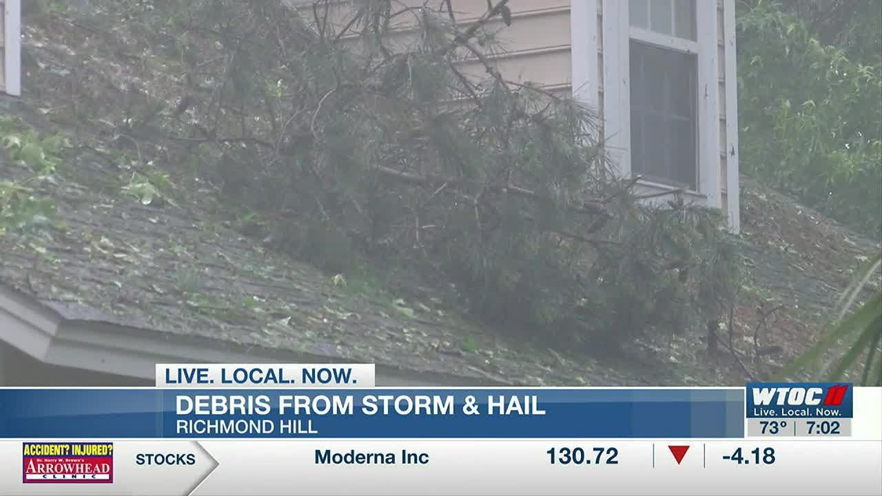 Large debris on Harris Trail and Timber Trail, avoid area