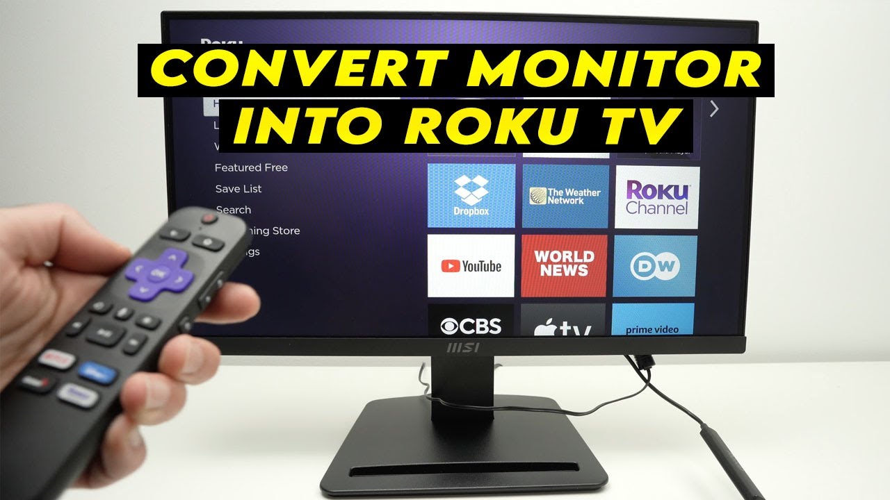 How to Convert a Monitor Into a Roku TV With Sound