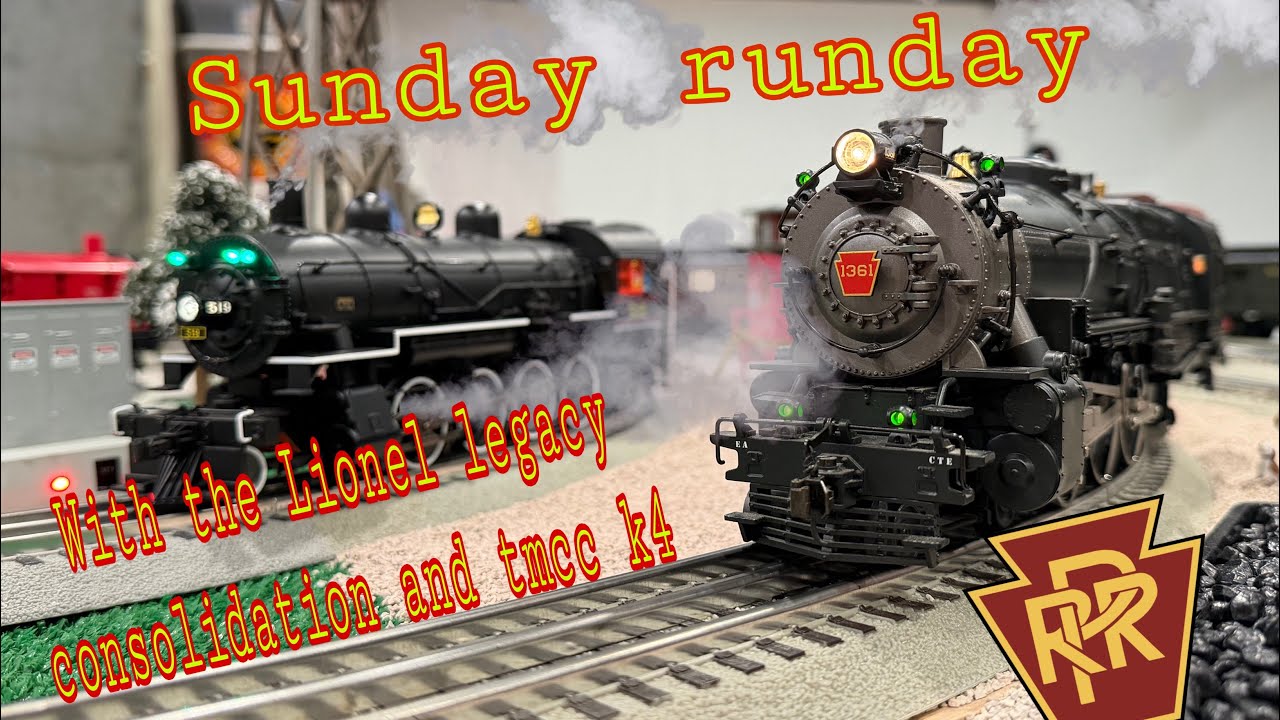 Sunday runday with the Lionel legacy consolidation and tmcc k4
