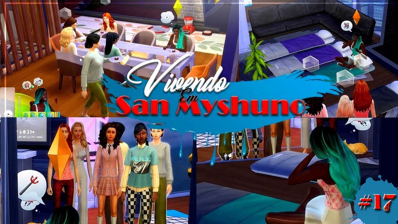 Fizemos uma Festa do Pijama| Vivendo em San Myshuno| Ep. 17| The Sims 4