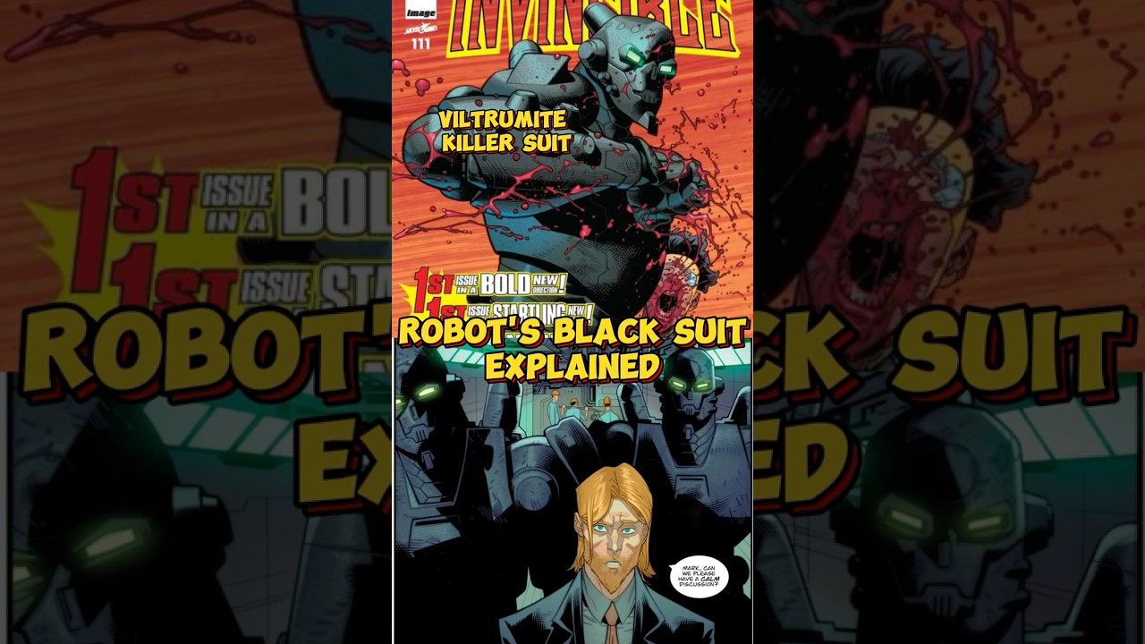 Robot&rsquo;s black Armor to kill Viltrumites #invincibleseason3 #invincible #comics #omniman