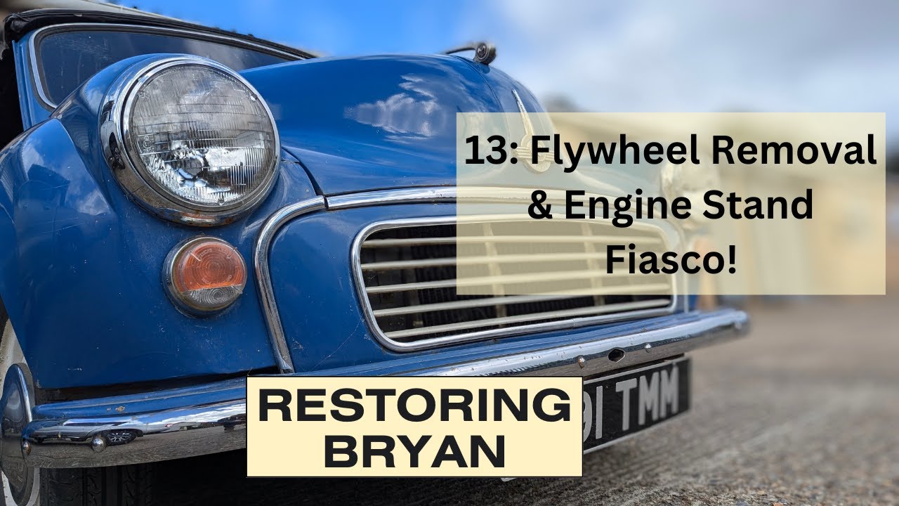 13: Flywheel Removal & Engine Stand Fiasco! - Morris Minor Convertible