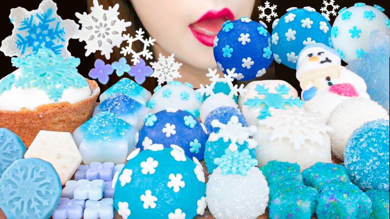 【ASMR】【咀嚼音 】冬っぽいお菓子❄️ MUKBANG 먹방 食べる音 EATING SOUNDS NO TALKING
