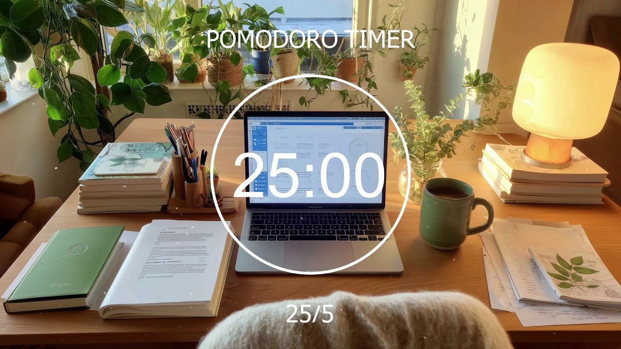 Pomodoro 25/5 💦 12 Hours Study with me ~ Lofi Bgm 📚 Music to Work/Study/Focus