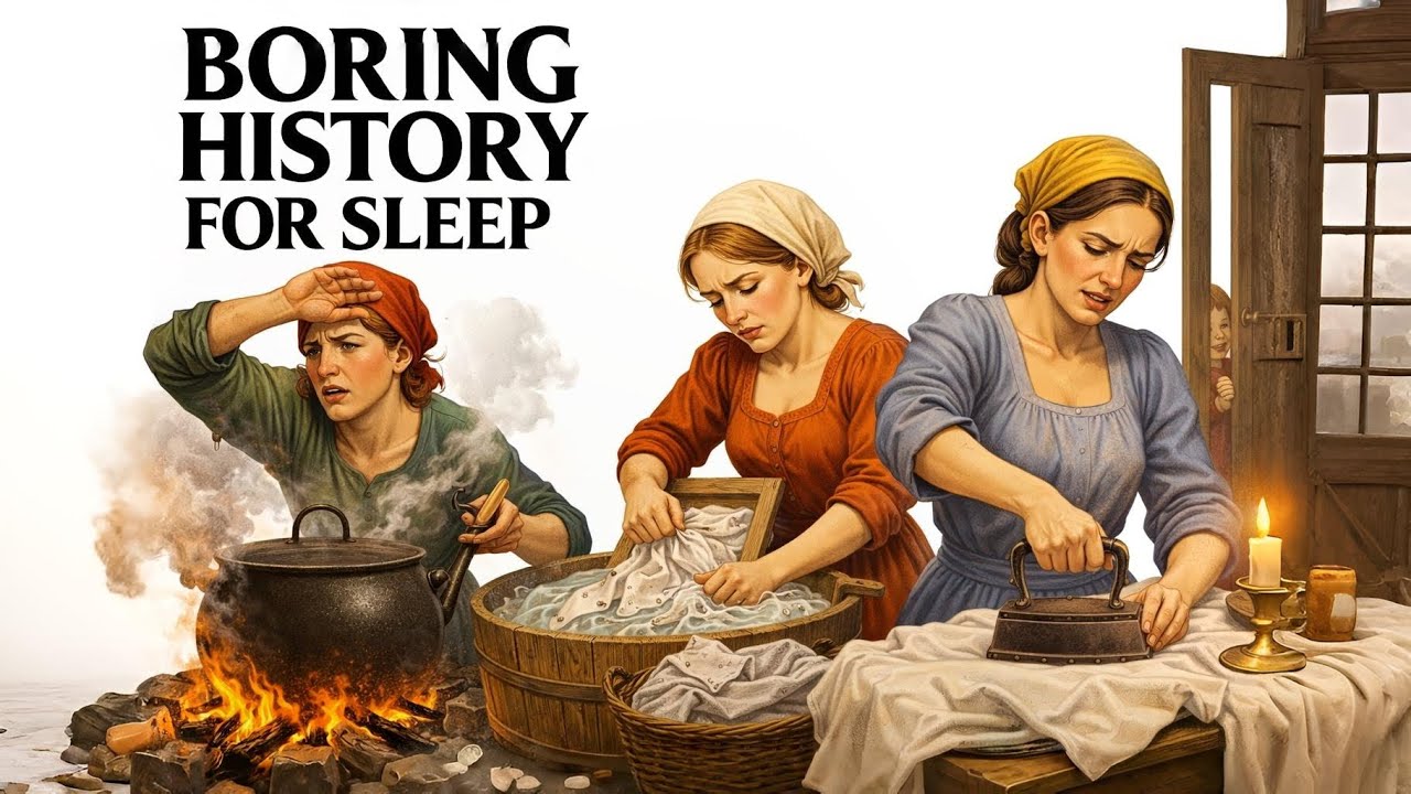 🕯️🏠🌾 How Women Managed Household Life Before Modern Conveniences 📜😴 | History for Sleep