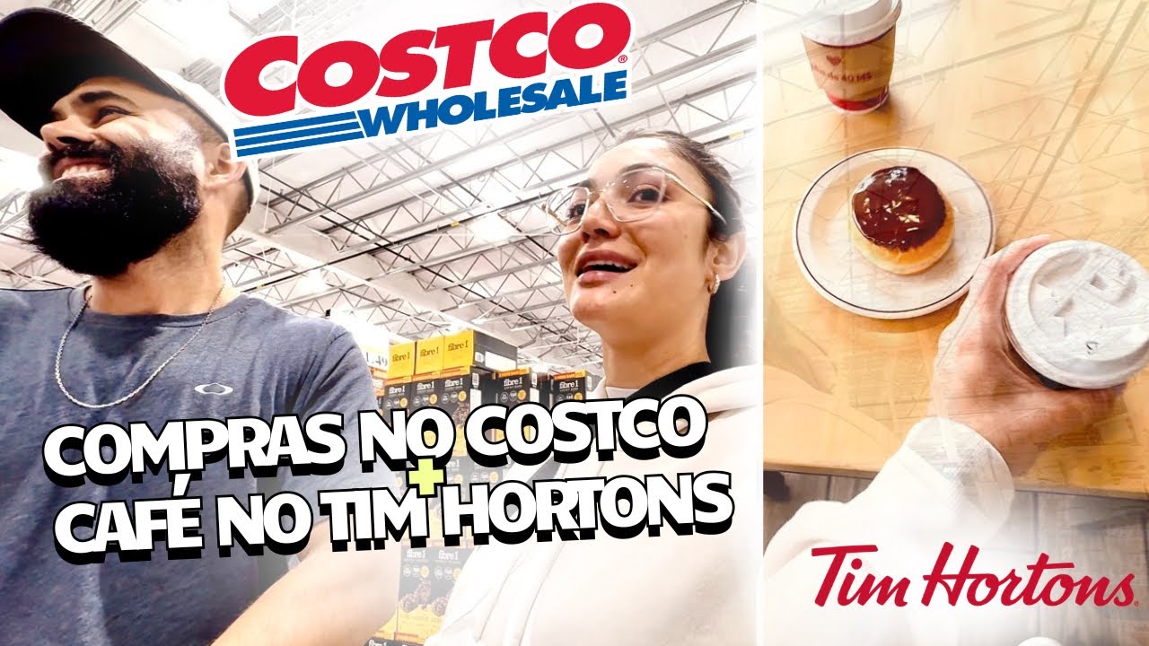 COMPRAS DE MERCADO + CAFÉ NO TIM HORTONS no CANADÁ! - London, ON