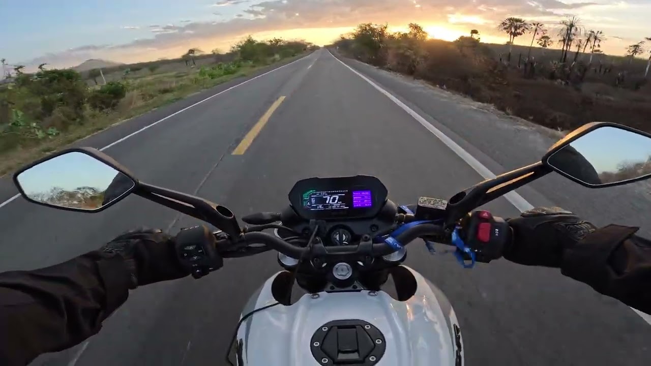 41km/L, Voltando pra casa com a Bajaj NS400z no fim de tarde (4K)