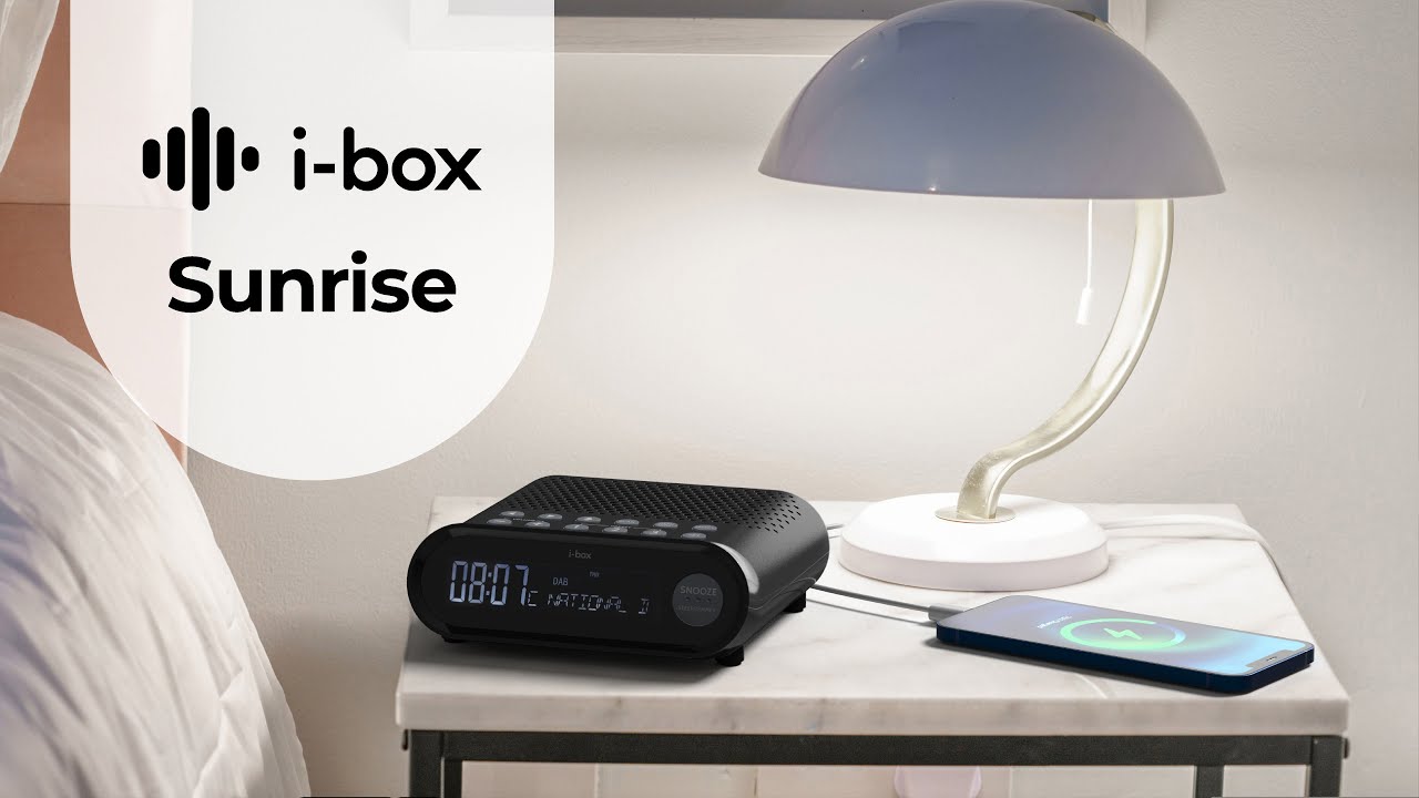i-box Sunrise | Bedside Alarm Clock with DAB Radio
