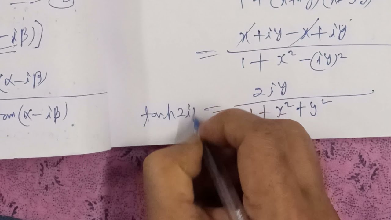 If tan(α+iβ)=x+iy , prove that (i)x²+²y+2xcot2α=1(ii) x²+y²-2ycothy+1=0, (iii) x. cot2α+ycoth2β=1