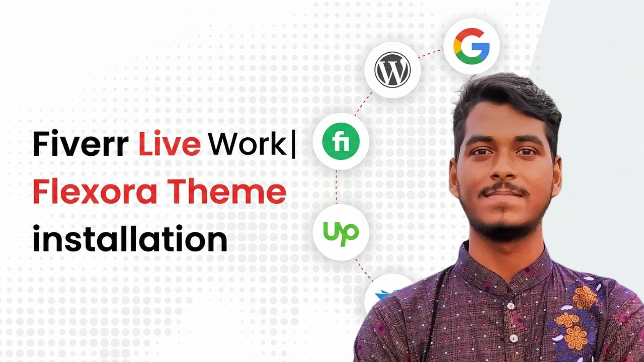 Fiverr live project work | Flexora theme installation | Wordpress Theme Installation