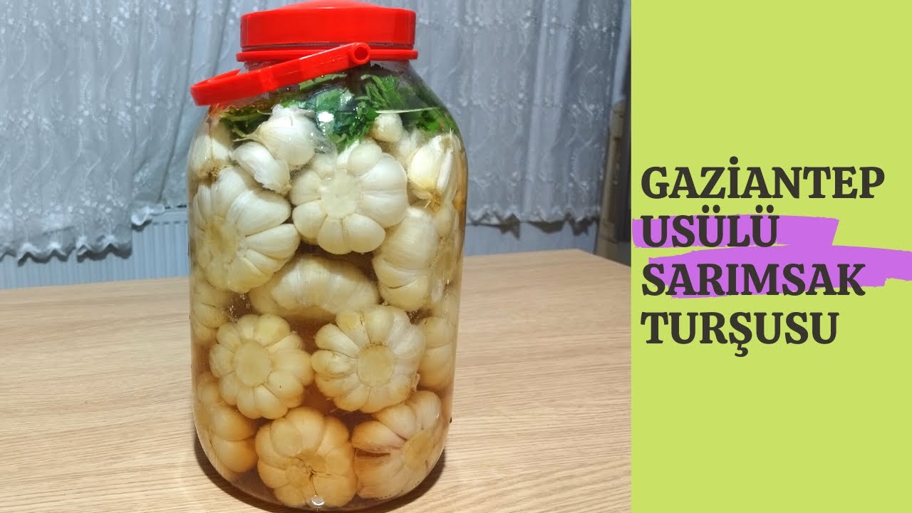 GAZİANTEP USULÜ ŞİFA DEPOSU SARIMSAK TURŞUSU #sarımsakturşusu #GAZİANTEP #chefesra