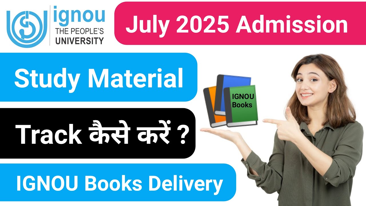 IGNOU Study Material Track | IGNOU Admission 2025 July 2025 Books | How To Track IGNOU Books