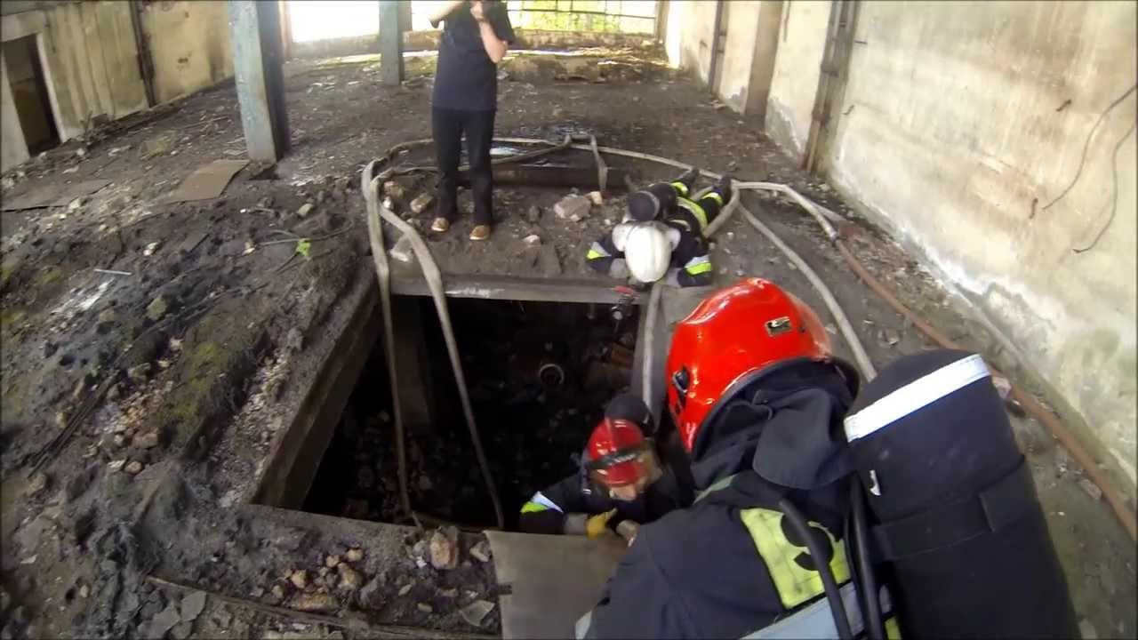 Straż pożarna: OSP Łomianki - ćwiczenia z ewakuacji interwencyjnej. [GoPro]