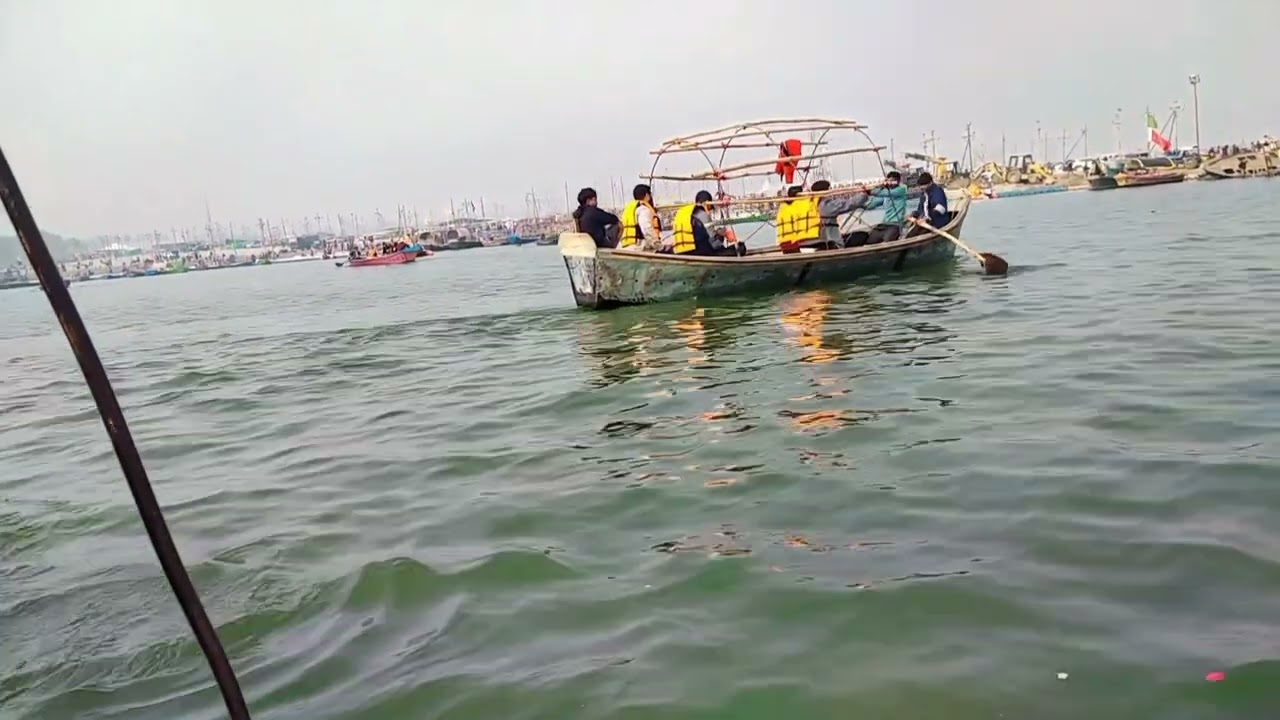 Mahakubh Main dubki laga mahadev miljaye #rudraprayag #ganga maiya 