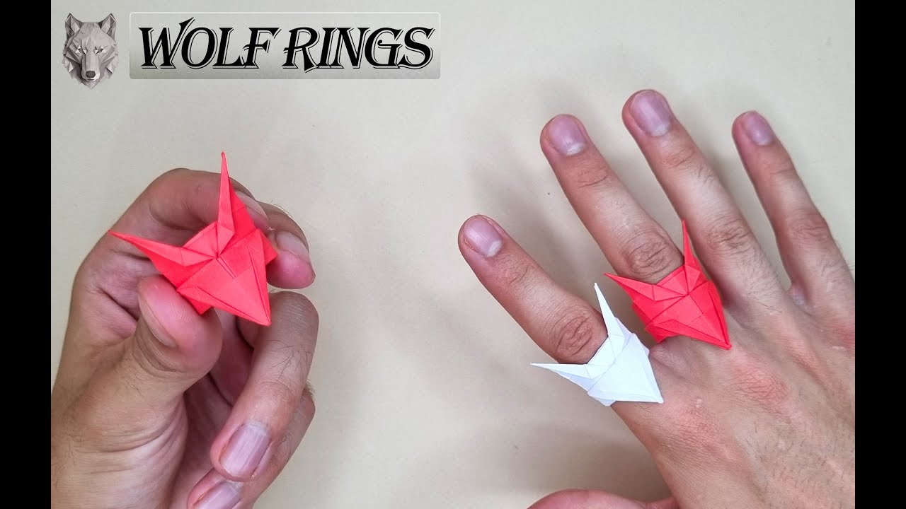 Paper Origami Wolf Rings || How to Make Paper Wolf Rings