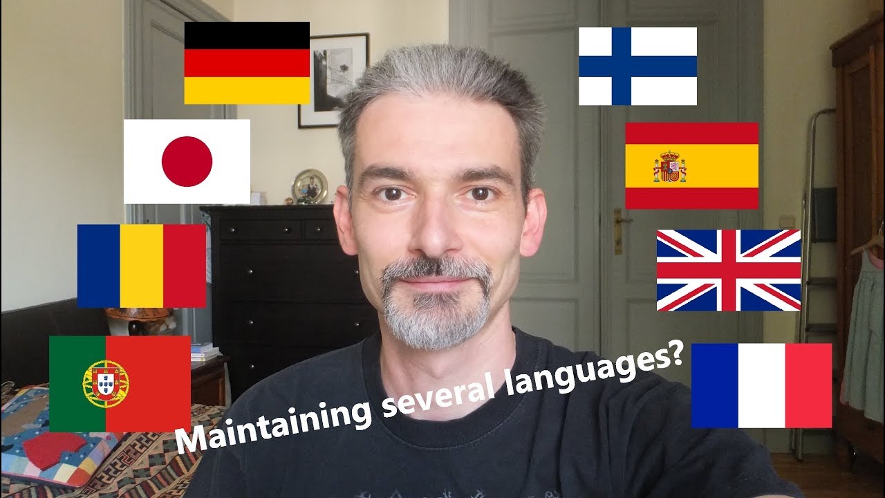 How do you maintain several languages? - My personal routine [MULTILINGUAL video]