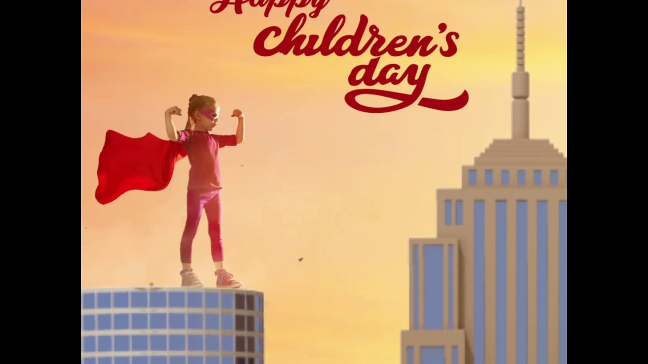 Free Happy Children Day Wishes Video | Free After Effects Template #indiater