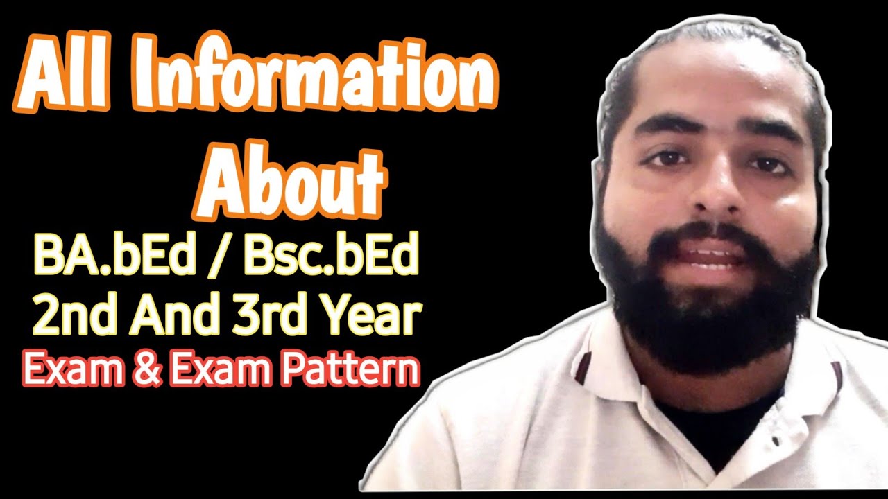Bsc.bEd / BA.bEd 2nd And 3rd Year Exam Pattern 😱😱 || Harvinder Singh Vlogs - 137