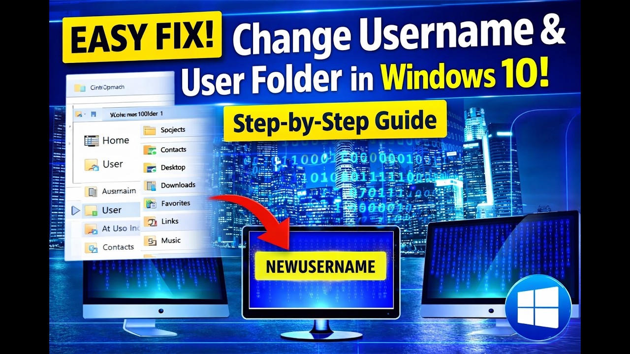 How to Change Your Username and User Folder in Windows 10 Step-by-Step