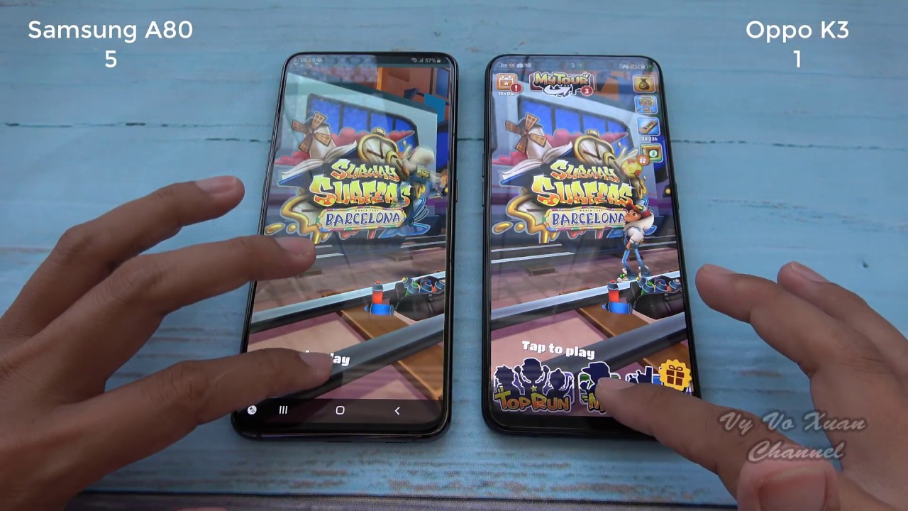 Samsung Galaxy A80 vs Oppo K3 | SpeedTest and camera comparison