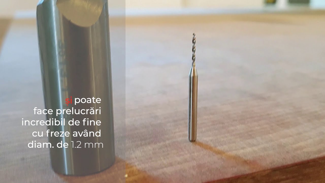 Router CNC - Cea mai Mare si cea mai Mica freza la lucru
