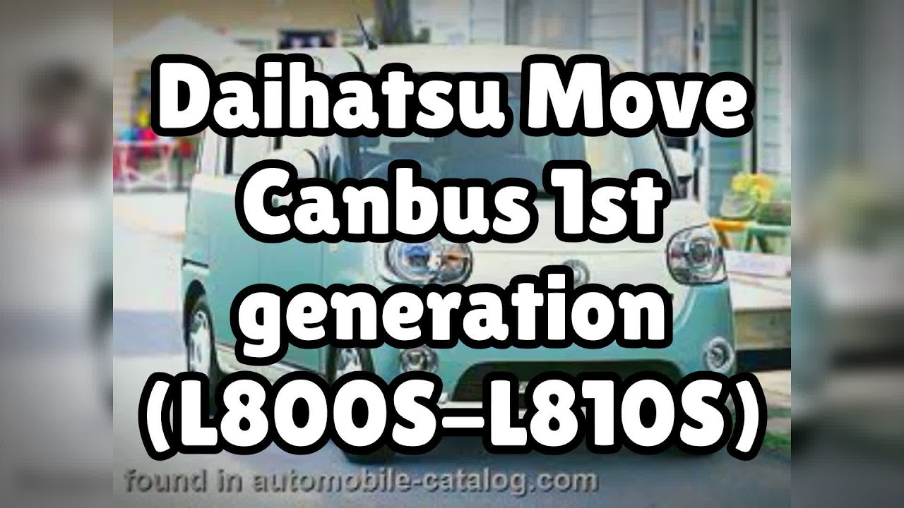 Photos of the Daihatsu Move Canbus 1st generation (L800S-L810S) | Not A Review!