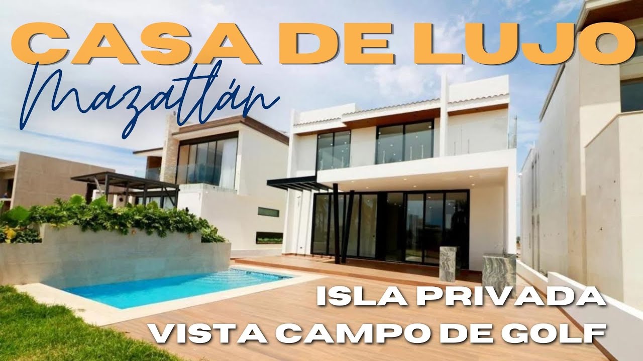 Casa de lujo con Alberca en Isla Privada en Mazatlán