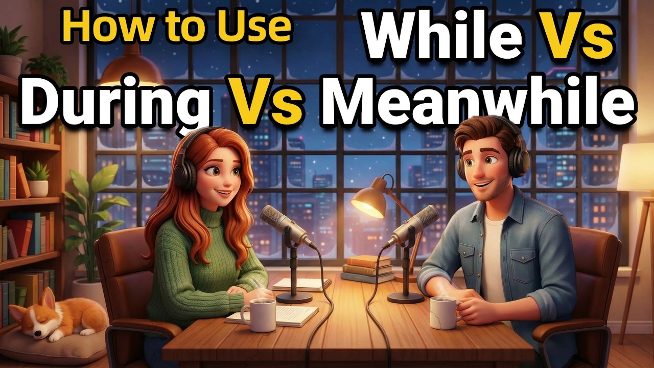 How to Use WHILE, DURING, and MEANWHILE in Everyday English | Daily English Conversations