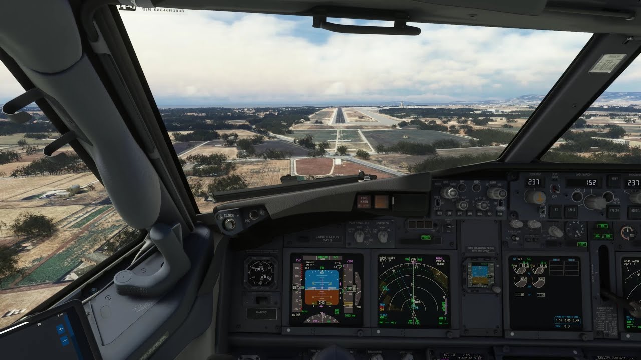 Approach Into Mallorca -- PMDG B737-800 -- MSFS2020