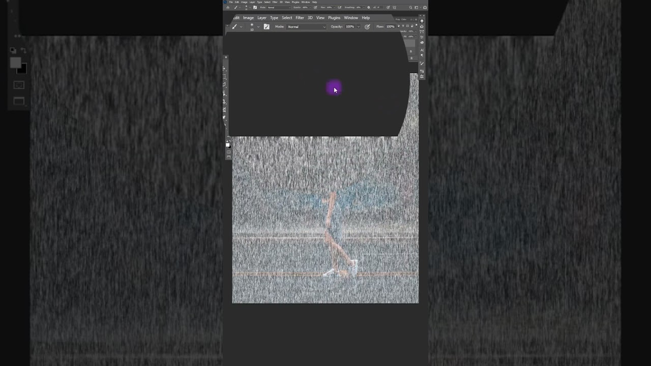Photoshop tutorial:rain effect with fibers#photoshop #photoshop_tutorial #shorts
