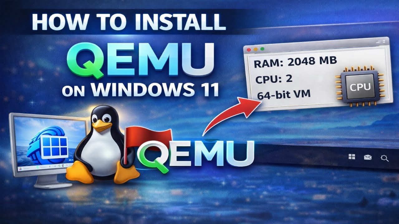 How to Install QEMU on Windows 11 QEMU Installation Guide + Use Qemu on Windows 11 + Boot ISO Image