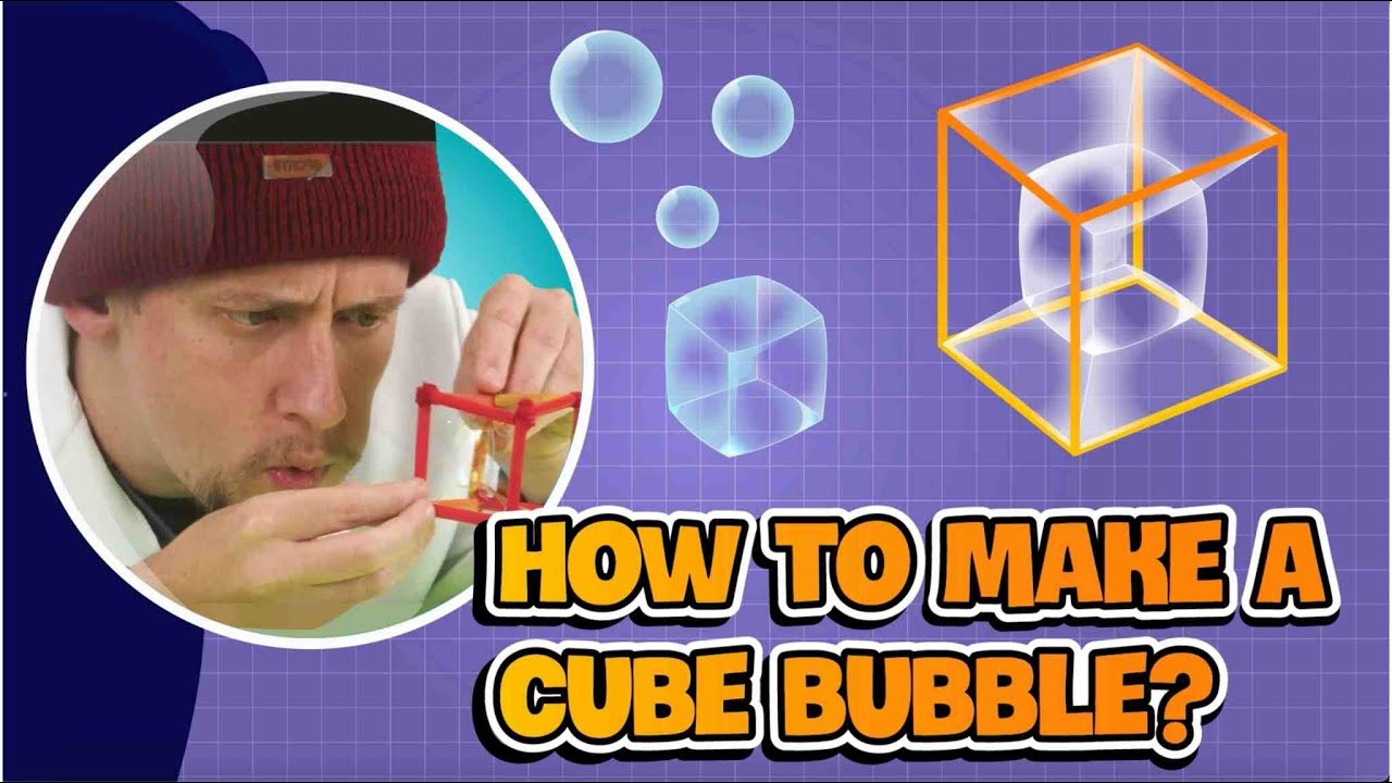 DIY with Kids | Teach Kids to Make Cube-Shaped Bubbles | Amazing, Easy, Fun Activity at Home