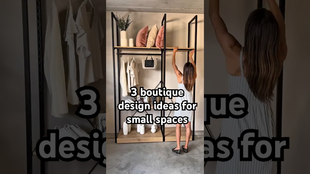 3 boutique interior design ideas - fresh looks for small stores #boutiquedesign #visualmerchandising