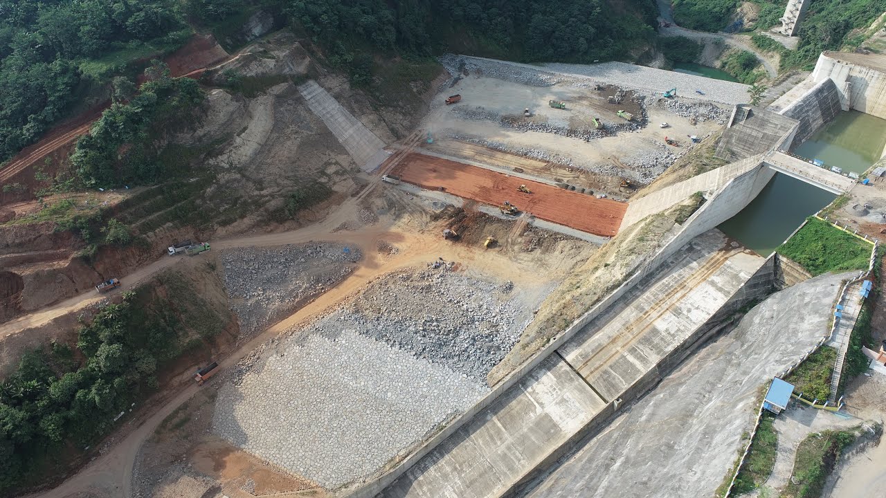 PROGRESS JANUARI 2024 PROYEK PEMBANGUNAN BENDUNGAN LAU SIMEME