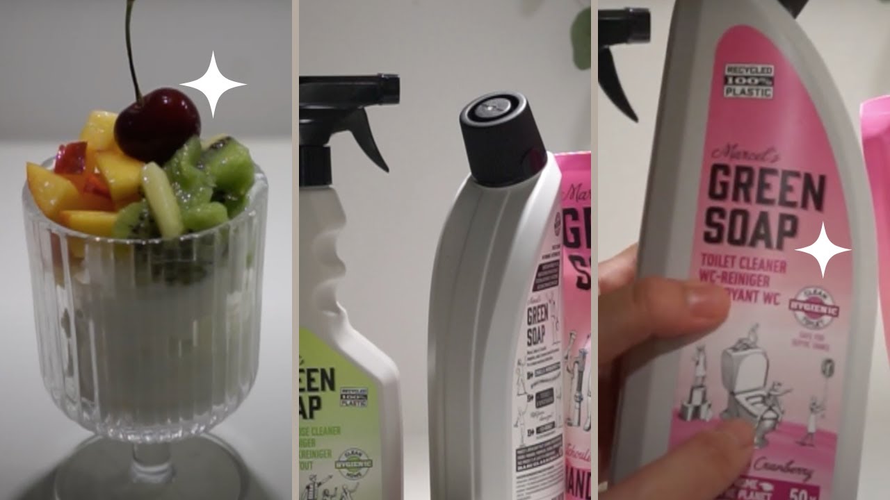 organic shop haul (cleaning products, Marcel's Green Soap)