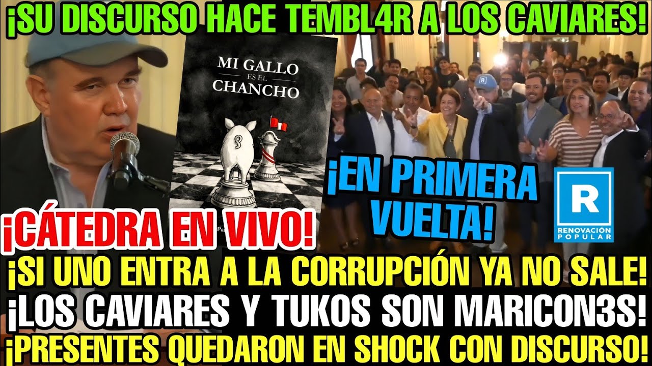 PORKY DA MAGISTRAL DISCURSO EN LIBRO DE PANCHO DE PIÉROLA Y HUMILL4 CAVIARES, ZURDOS Y CORRUPTOS