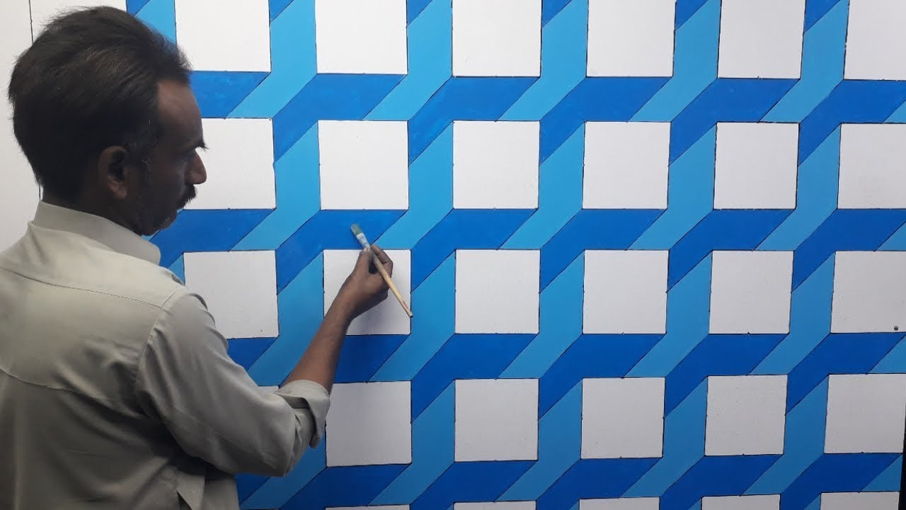 3d wall painting | 3d wall texture new design ideas | 3d wall decoration effect | interior design