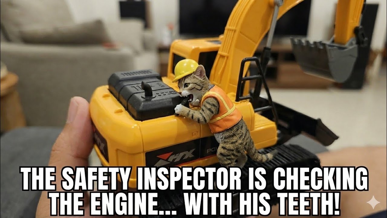 The safety inspector is checking the engine... with his teeth. 🦷🚜