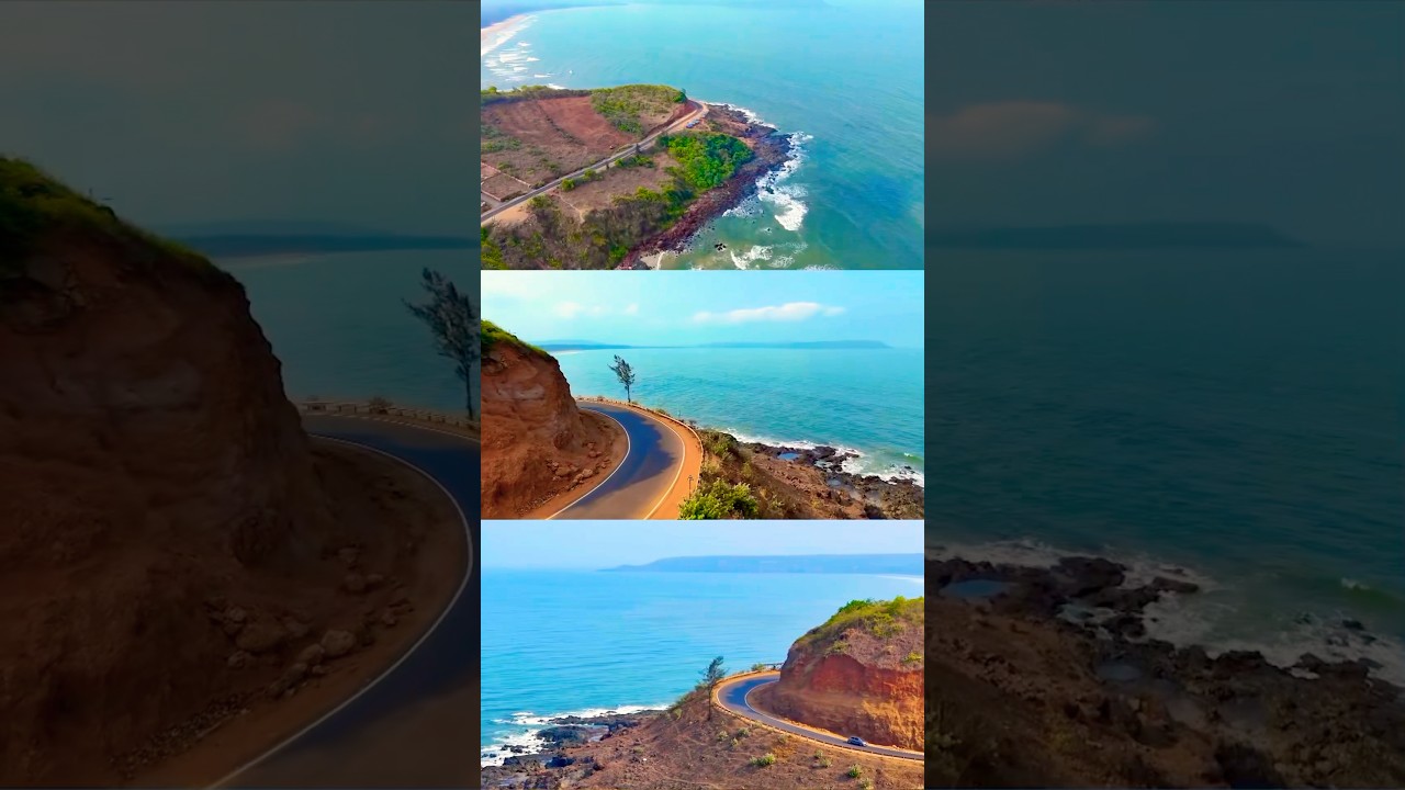 Drone View of AareWare Beach In Ratnagiri.#aareware #ratnagiri #dji #beach #maharashtra #travel