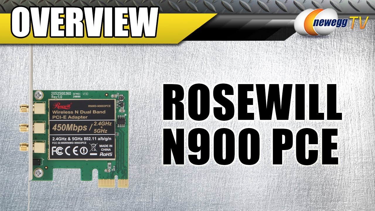 Newegg TV: Rosewill N900PCE Wireless N Dual Band Adapter Overview