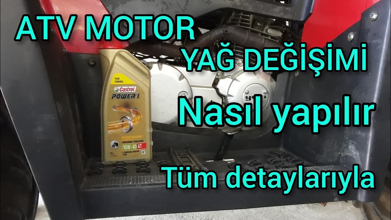ATV MOTORLARIN YAĞ DEĞİŞİMİ NASIL YAPILIR YUKİ YK 200 T3 TRACT ATV MOTOR YAĞ DEĞİŞİMİ NASIL YAPILIR