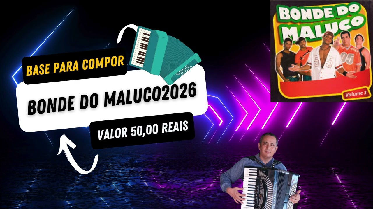 BASE PARA COMPOR ( BONDE DO MALUCO  2026 ) VALOR 50,00 REAIS TG STUDIO (61)98148-9979 ZAP