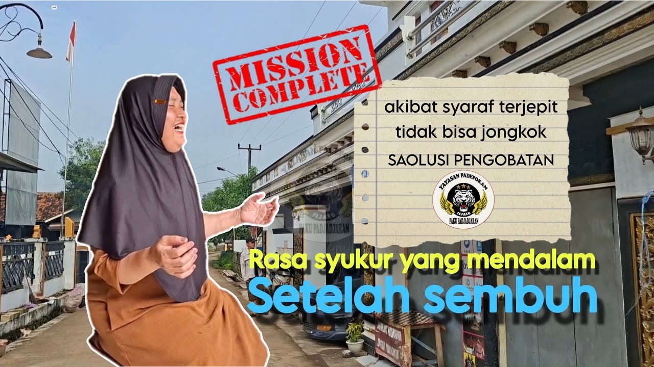 ALHAMDULILAH SEMBUH‼️ TIDA BISA JONGKOK AKIBAT SYARAF TERJEPIT.  SETELAH BEROBAT KE PAK H.SEHU