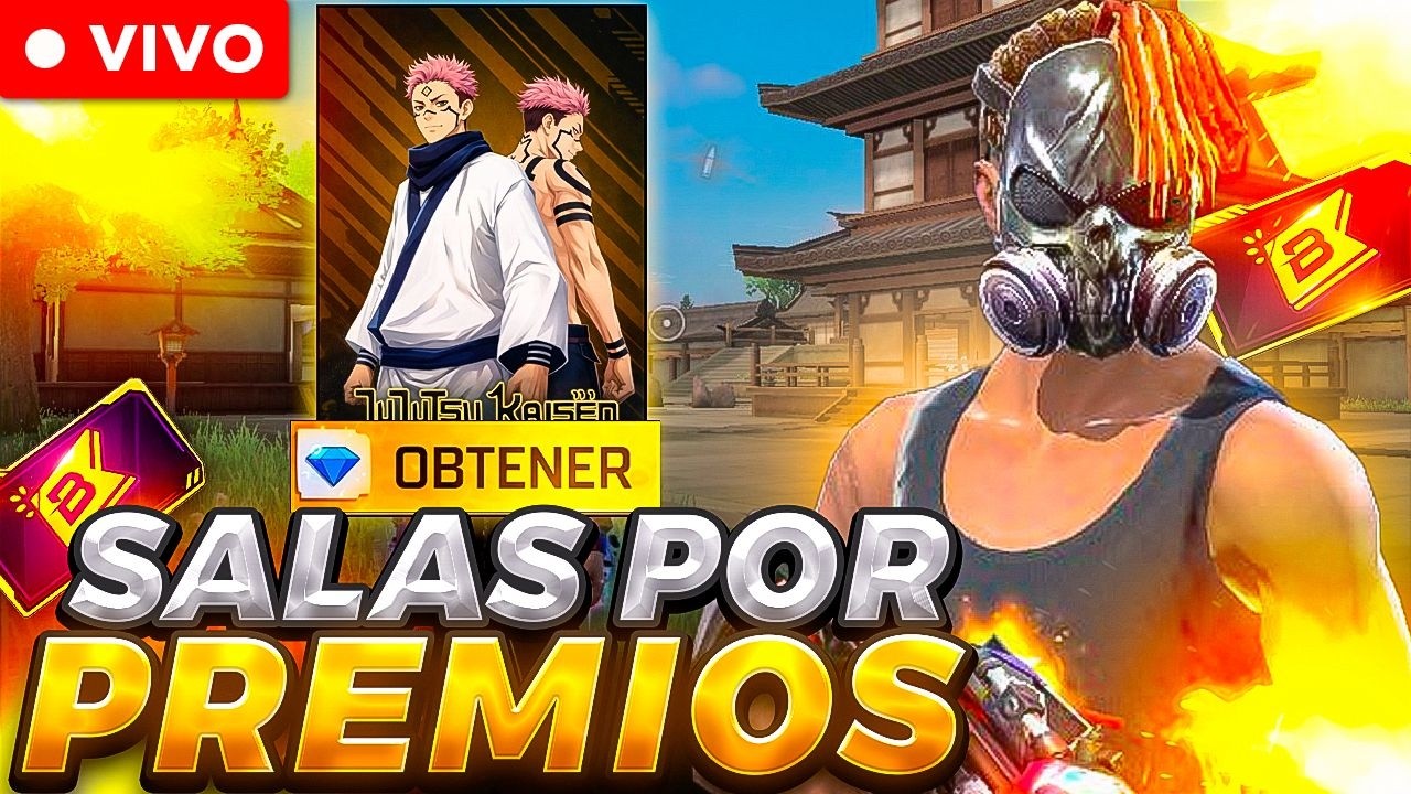 SI GANAS MI SALA TE DOY 500 DIAMANTES EN FREE FIRE VIVO! 👹🔥🔥
