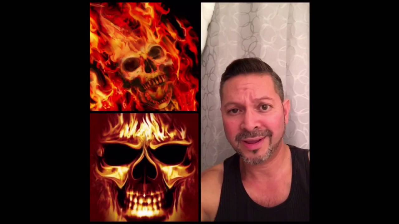 ArtistAntM Face Paint tutorial  fire skull  ProAiir Hybrid  paints Iwata airbrush.